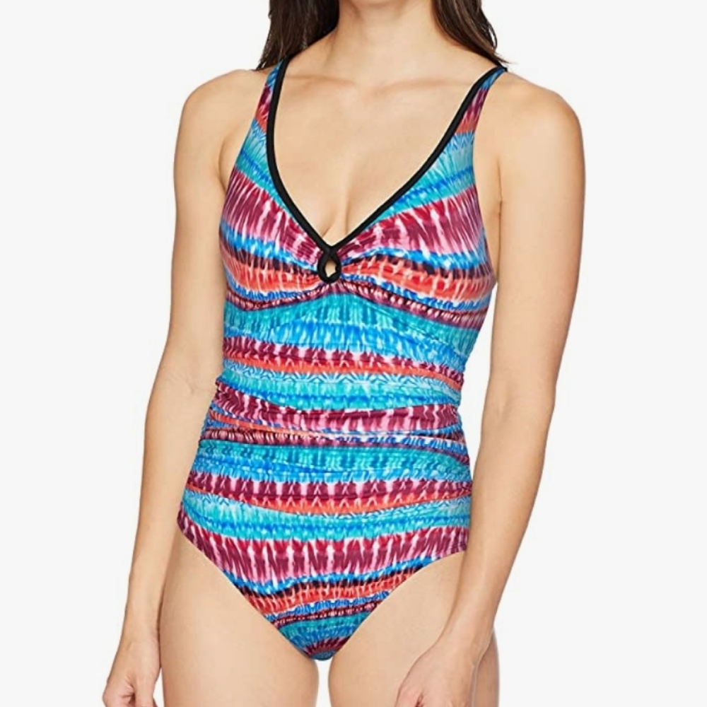 Coastal Blue One Piece Swimsuit XS